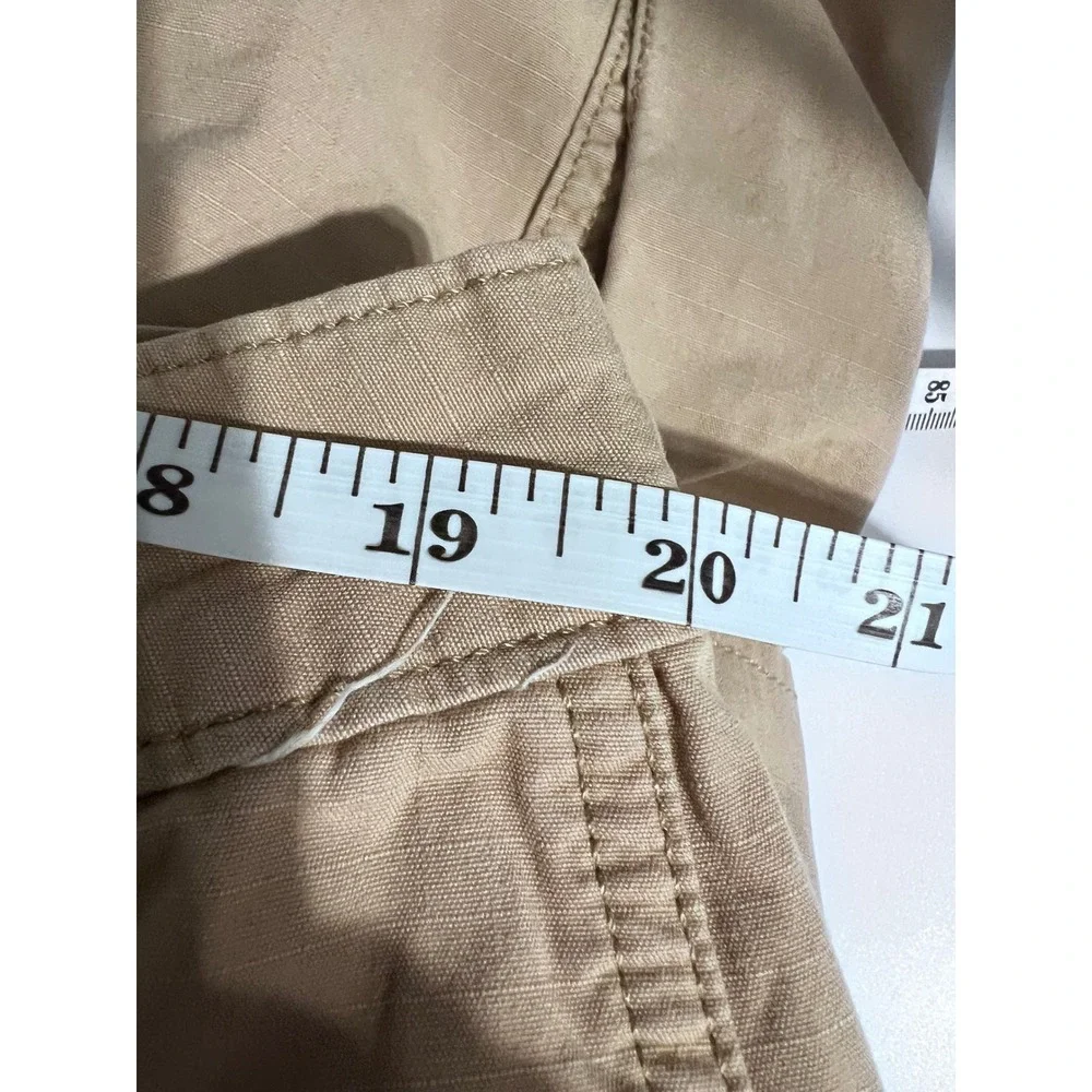 Levis Mens Tan Khaki Ripstop Cotton Cargo‎ Shorts Size 40 Utility Gorpcore